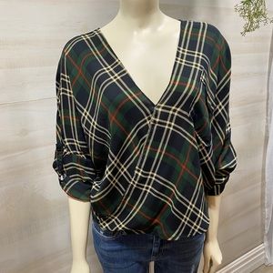 Plaid Blouse
